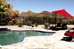 Phoenix Home with heated pool, desert views & hot tub